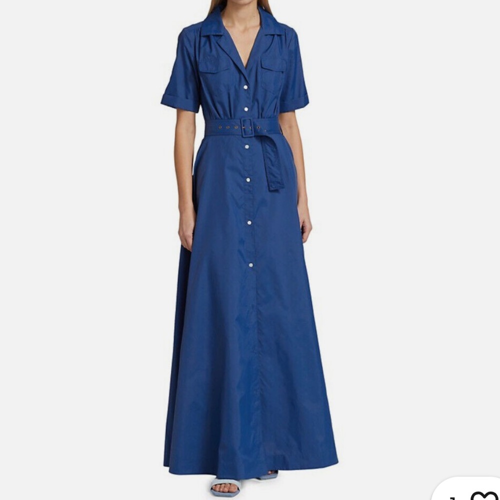 Staud ‘Millie’ Maxi Dress in Cobalt - Size 2